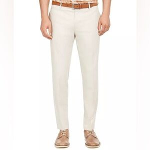nwt INC International Concepts stone block slim fit linen Jasper pant 32/32
